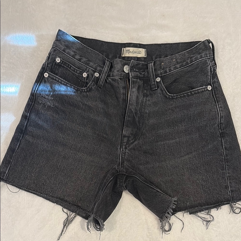 Madewell Charcoal Denim Shorts
